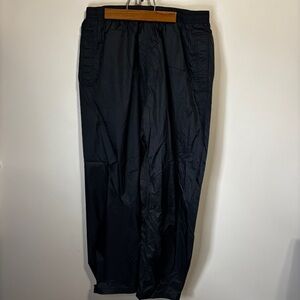 Ozark Trail Men's Packable Pants Black Rain Pants Outdoor Fall Bottoms